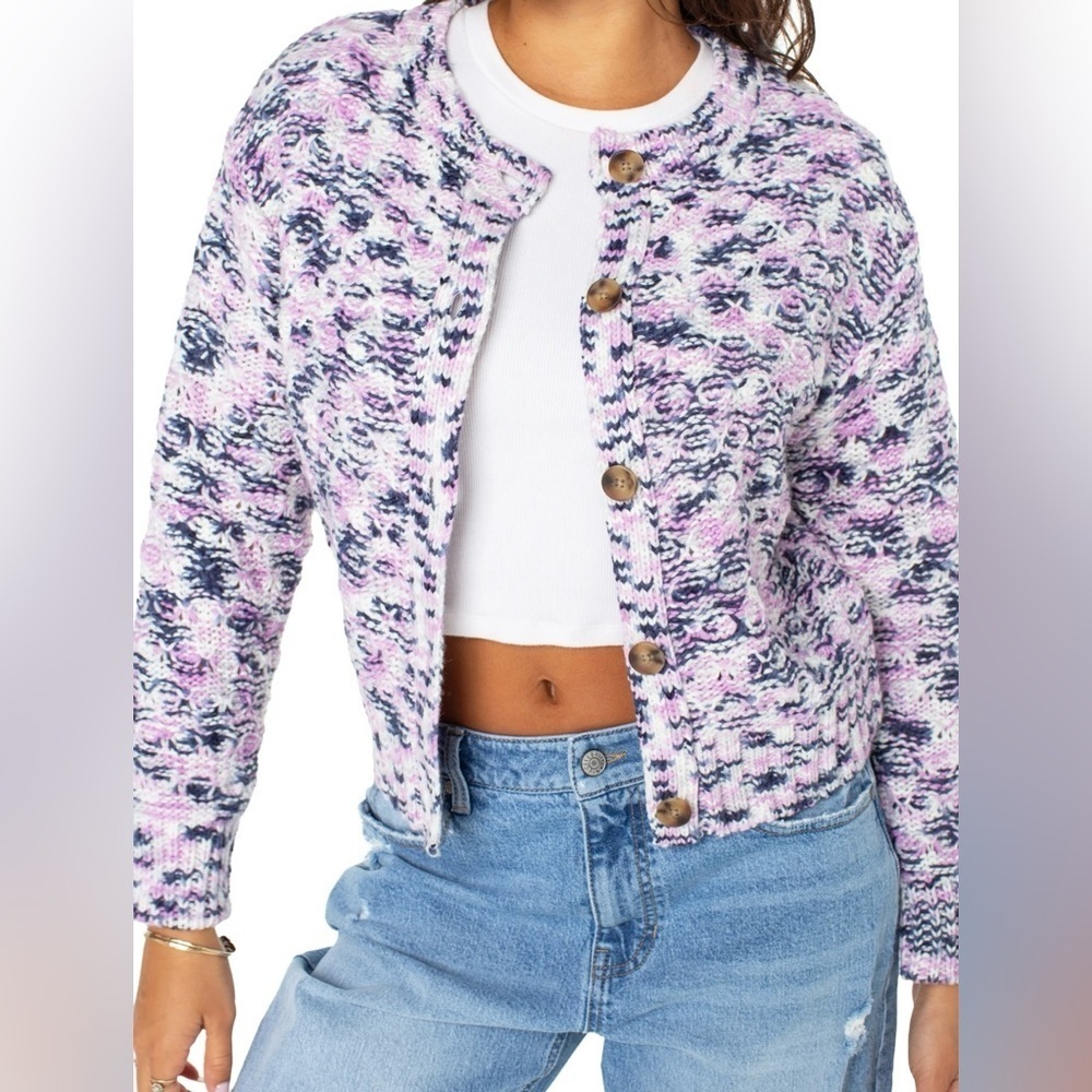 Celebrity Pink Women's Pink And Blue Cardigan